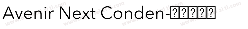 Avenir Next Conden字体转换